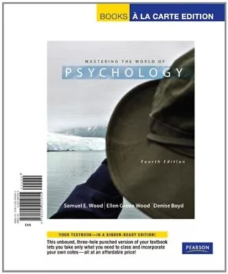 Mastering The World Of Psychology Boyd Denise • $7.99