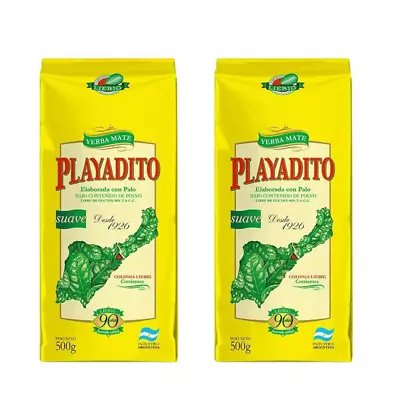 Yerba Mate PLAYADITO (500G/1.1lb) (pack Of 2) • $20.50