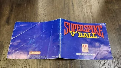 Nes Superspike Vball Nintendo Manual Only • $5.99