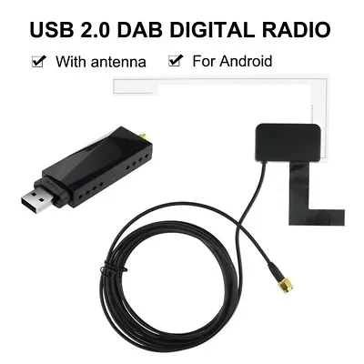 DAB+ Digital Radio Tuner 170-240MHz Car Audio Adapter For Android 5.1 Above Car • £25.79