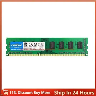 Crucial DDR3 DDR4 8GB 4GB 16GB 1333 1600MHz Ram Desktop Memory 2666 3200MHZ DIMM • $38.89