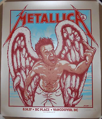 Metallica 2017 Vancouver BC Canada Screen Print Poster Jermaine Rogers Signed AP • $172.09