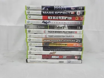 $69 • Buy Xbox 360 Video Game Bundle With Case Lot Of 13