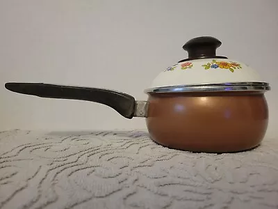 Vintage Megaware 1 Qt. Saucepan With Floral Lid • $38.01