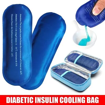 Pocket Medicla Cooler Insulin Cooling Bag Ice Pack Cold Gel Pill Protector • £4.79