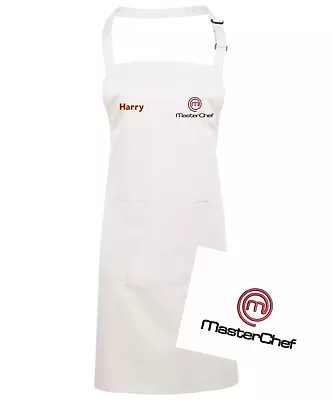 Personalised Masterchef Cooking Apron With Pocket Personalised With Your Name • £15.99