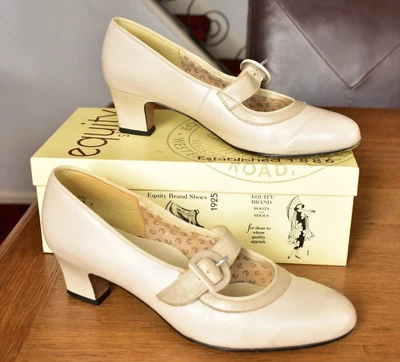 £6 • Buy Ladies Vintage Leather Court Shoes By Equity Size 5