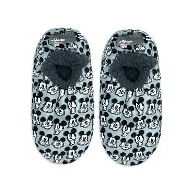 Disney MICKEY MOUSE Cozy Fuzzy Babba Slipper Socks Shoe Size 10-12 L/XL NEW • $7.94