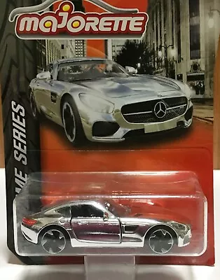 Majorette Mercedes Benz AMG GT Chrome Silver 1:60 (3 Inches) In Long Package • $14.90