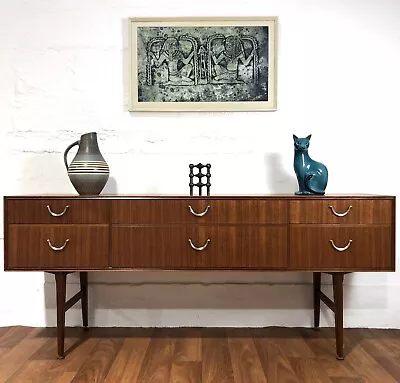 Stunning Mid Century Walnut Sideboard/Media/TV Unit Meredew 1960's Refinished • £295