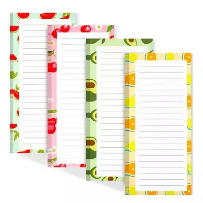 4 Pack Magnetic Notepads For Office Home School Or Teacher Gifts Shopping Lists • $9.23