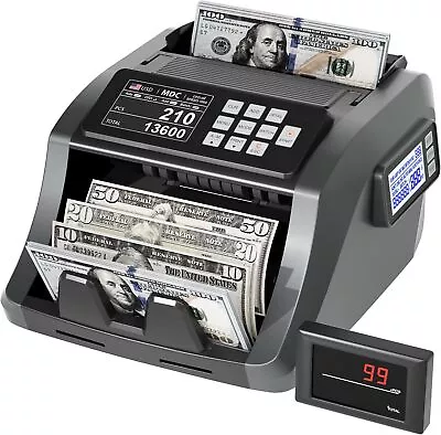 Mixed Denomination Money Counter Machine Value Counting UV/MG/IR/DD • $260.39