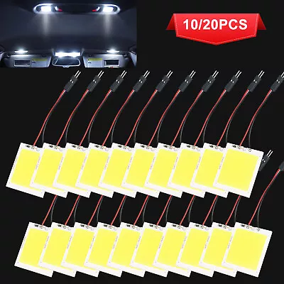 10/20PCS 48SMD COB LED Panel Festoon T10 BA9S Car Interior Dome Map Light Bulbs • $10.99