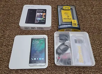 HTC ONE PN07200 32GB Sprint Silver Android Smartphone Open Box All Accessories • $85
