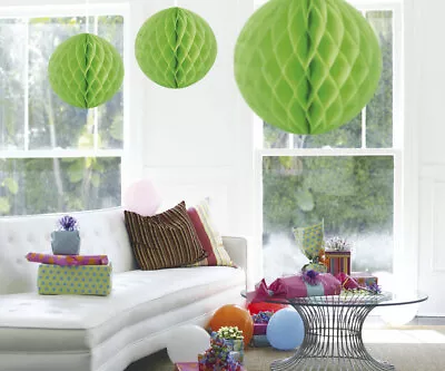 Decoration Honeycomb Ball Green Lime 50c • £6.99