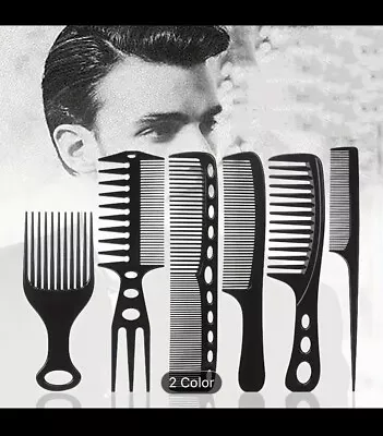 Hair Comb Set - Black - 6 Pack • £3.39