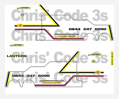 £10 • Buy 1/76 Code 3 - Lantern Recovery Decals Suit Oxford Diecast Recovery Trucks
