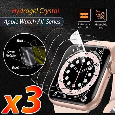 $4.99 • Buy X3 Apple Watch IWatch Series SE 8 7 6 5 4 38 40 42 44 45 49mm  Screen Protector