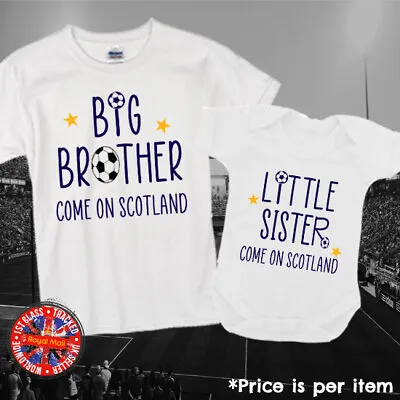 Scotland Brother Sister Big Little Siblings Football Euros T-shirts Bodysuit  • £9.99