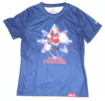 Marvel X Daedo Dae Do Captain Marvel Boys Active Wear Tee Shirt --NAVY • $15.99