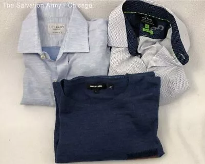 Lot Of 3 Assorted Dress Shirts & Pullover Sweater - Size Men's Large/16 • $9.99