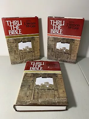 Thru The Bible With J. Vernon McGee HC/DJ ~ Volumes 1 4 And 5 • $42