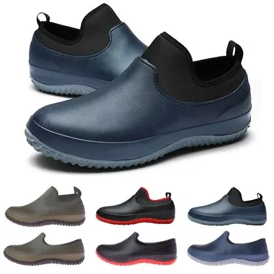 Unisex Adults Chef Shoes Slip On Work Boots Mens Garden Waterproof Non Clogs • £26.39