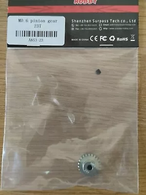 £5.49 • Buy Rc Car Buggy 0.6 Module Pinion 23T Pinion 23 Tooth
