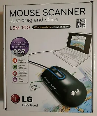 LG Smart Scan Black Computer USB 1200 DPI Mouse Model MCL1U (LSM-100) Scanner • $25