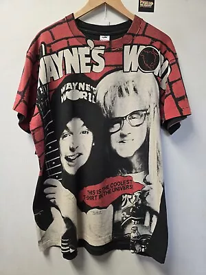 Vtg 90s Wayne's World Big Print T Shirt XL NOT Comedy Movie Single Stitch • $249.99