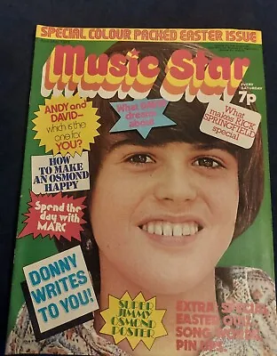 Rare MUSIC STAR Magazine 28 APRIL 1973 Osmond Bolan Andy & David Rick Springfiel • £15