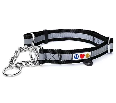 Martingale Dog Collar Chain Dog Collar Adjustable Reflective Dog Collar • $14.99