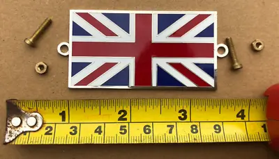 Vintage & Classic Union Jack Metal Enamel Badge Emblem Screw Bolt On • £10.87