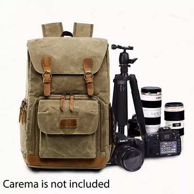 Waterproof Shockproof SLR DSLR Camera Bag Backpack Case Canvas Photography New • $67.50