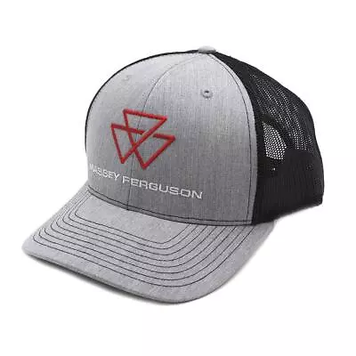 Massey Ferguson Gray Richardson Trucker Cap With Black Mesh Back 03427HAT • $34.99