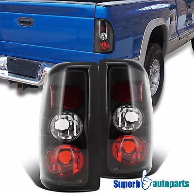 Fits 1997-2004 Dodge Dakota Replacement Tail Lights Brake Lamps Black • $70.98