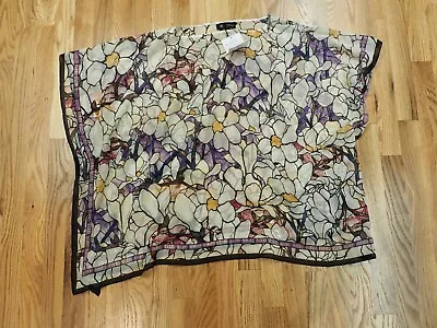 Louis Comfort Tiffany Irises Magnolia Sheer  Poncho The Met Art Museum • $39.99