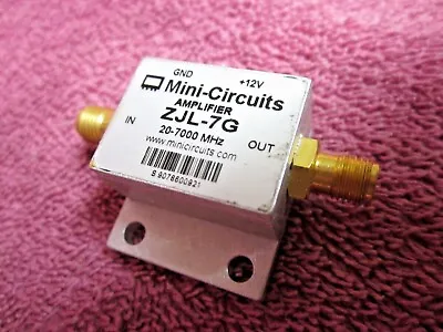 $69.99 • Buy Mini-Circuits Amplifier ZJL-7G   20 - 7000 MHz SMA Wide Band 7GHz