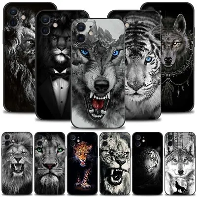 Wolf Lion Animal IPhone 13 12 11 Pro Max XS Max XR X  Silicone Shell Case Cover • $11.37