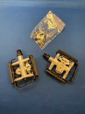 VP Components Dual Clipless Platform Pedals With Cleats 9/16 Great Set Pedals • $26