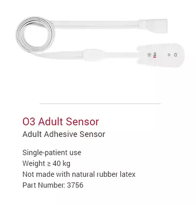 Masimo O3 Sensor RSO2 ADULT - 3756 - 1 PC  - EXP 06/2025 - GENUINE MASIMO NEW • $34.99