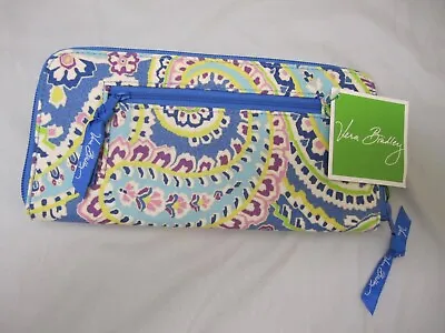 NWT Vera Bradley Capri Blue Travel Organizer Passport Wallet - NEW • $29.98