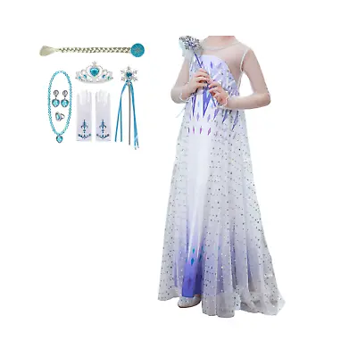 Elsa Birthday Dress With Frozen 2 Accessories • $19.99