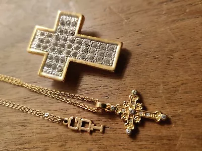 Vintage Jewelry Cross Religious Lot • $9.90