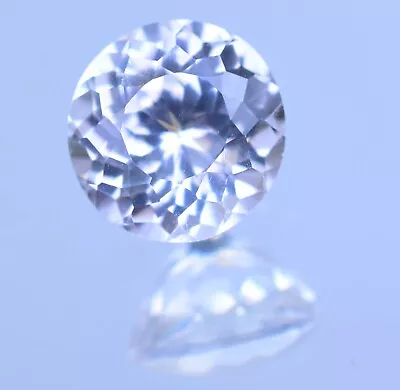 Natural 4.65 Ct White Montana Sapphire Round Cut Certified Rare Loose Gemstone • $4.11