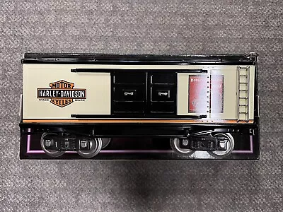 + MTH Standard Gauge Tinplate Harley Davidson 200 Series Box Car 10-2089 • $425