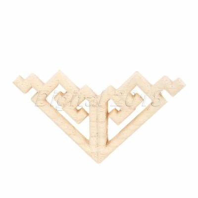 $2.47 • Buy Wooden Carved Onlay Applique Door Decor Woodcarving Corner Decal Home Furniture