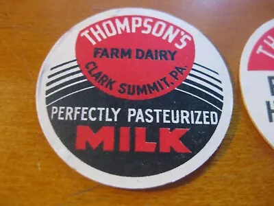 3x Lot Of Bottle Caps Clarks Summit PA Thompson's Farm Dairy  Milk • $5