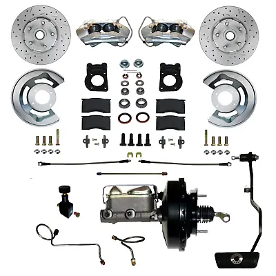1970 Ford Mustang Power Disc Brake Conversion Auto Trans With Drilled Rotors • $1424.95