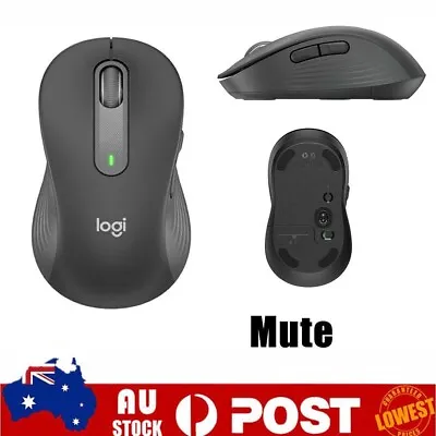$19.69 • Buy Logitech Signature M650 Right Handed Wireless Mouse Mute New AU